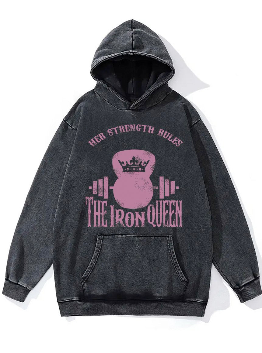 The Iron Queen Washed Gym Hoodie