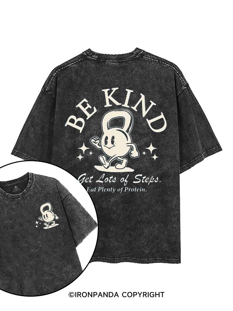 be kind printed Gym Shirt