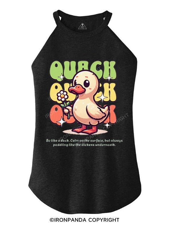 IronPandafit QUACK QUACK QUACK TRI ROCKER COTTON TANK For Sale