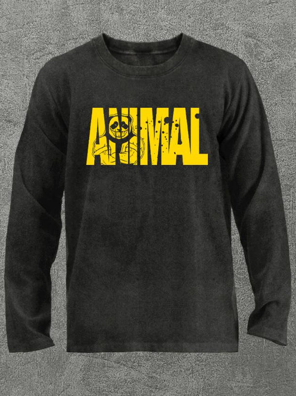 animal ironpanda brand Washed Gym Long Sleeve Shirt