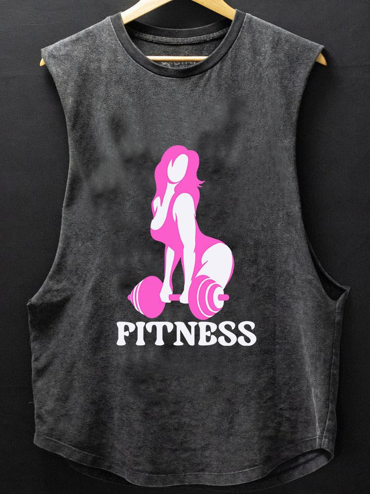 Fitness women SCOOP BOTTOM COTTON TANK