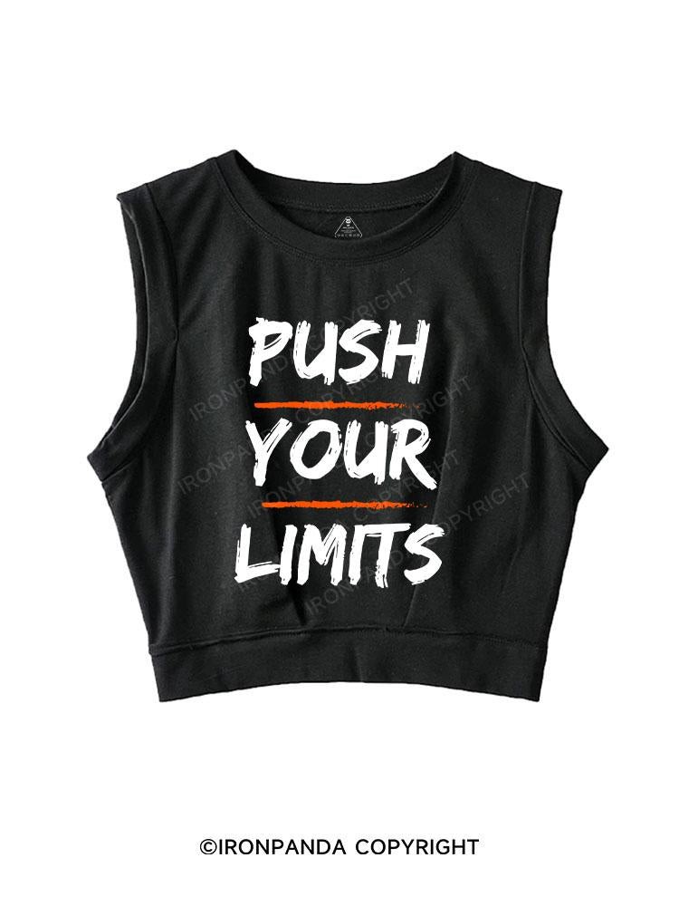 PUSH YOUR LIMITS SLEEVELESS CROP TOPS