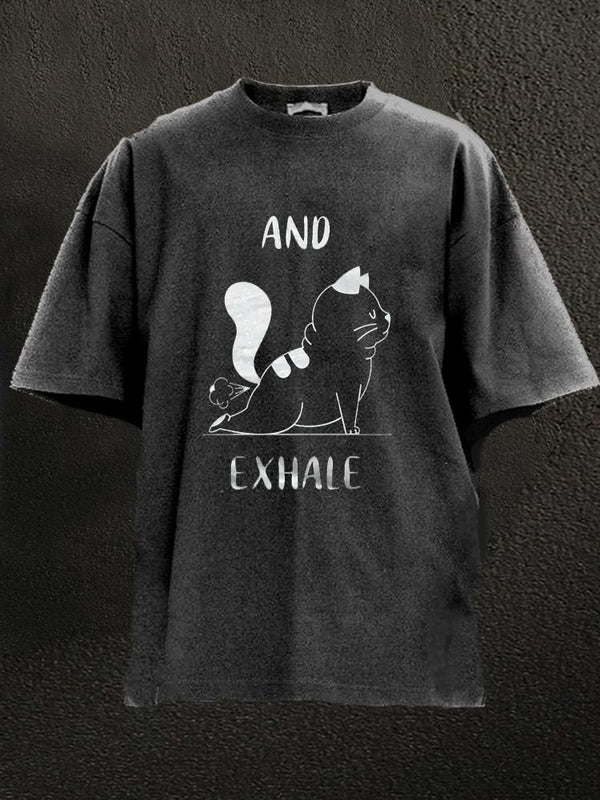 And Exhale  Washed Gym Shirt