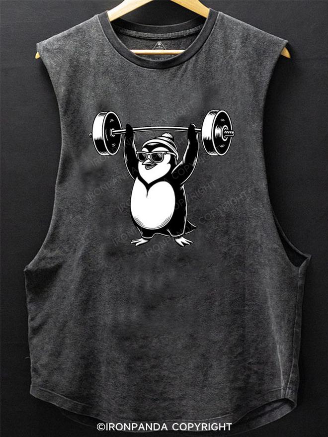 Penguin weightlifting SCOOP BOTTOM COTTON TANK