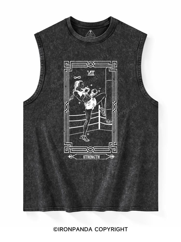THE BOXING TAROT CARD Washed Tank