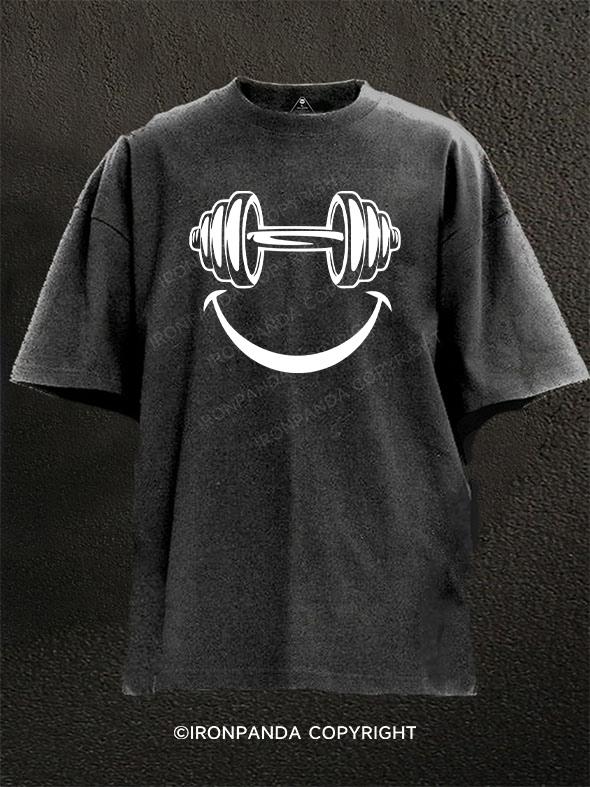 Stay Strong & Smile Washed Gym Shirt