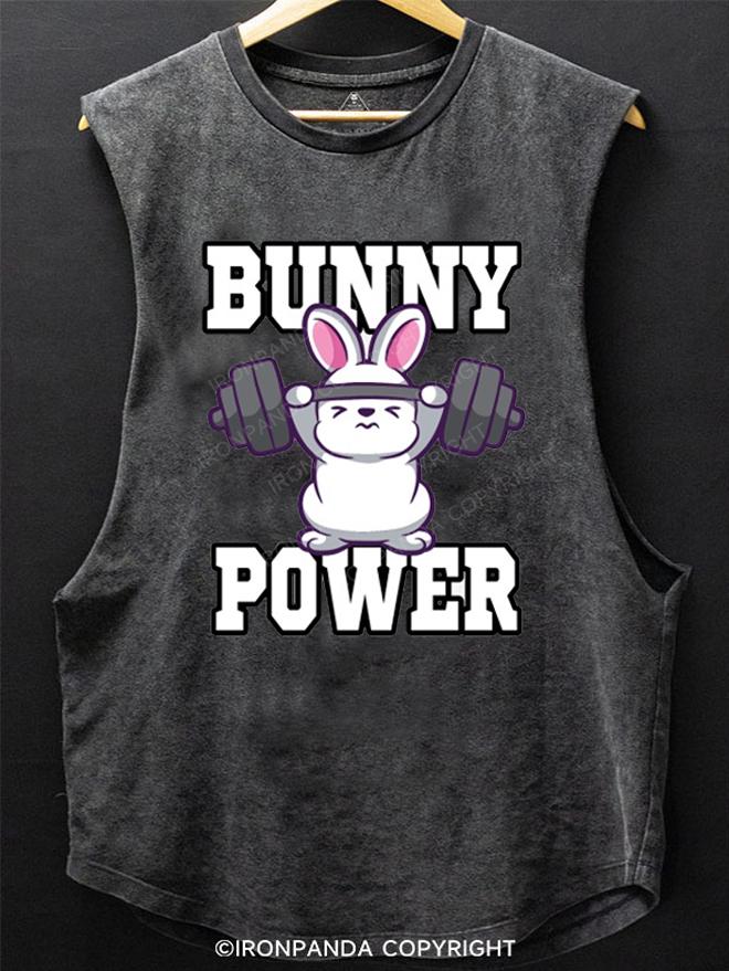BUNNY POWER SCOOP BOTTOM COTTON TANK