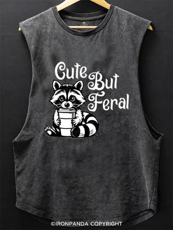 CUTE BUT FERAL SCOOP BOTTOM COTTON TANK