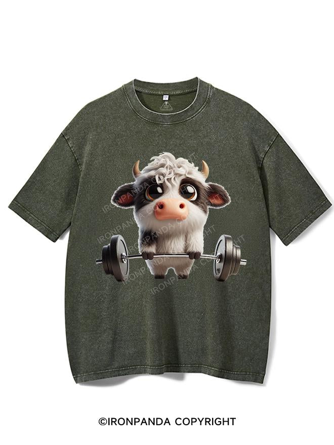 MILK POWER LIFTER VINTAGE GYM SHIRT
