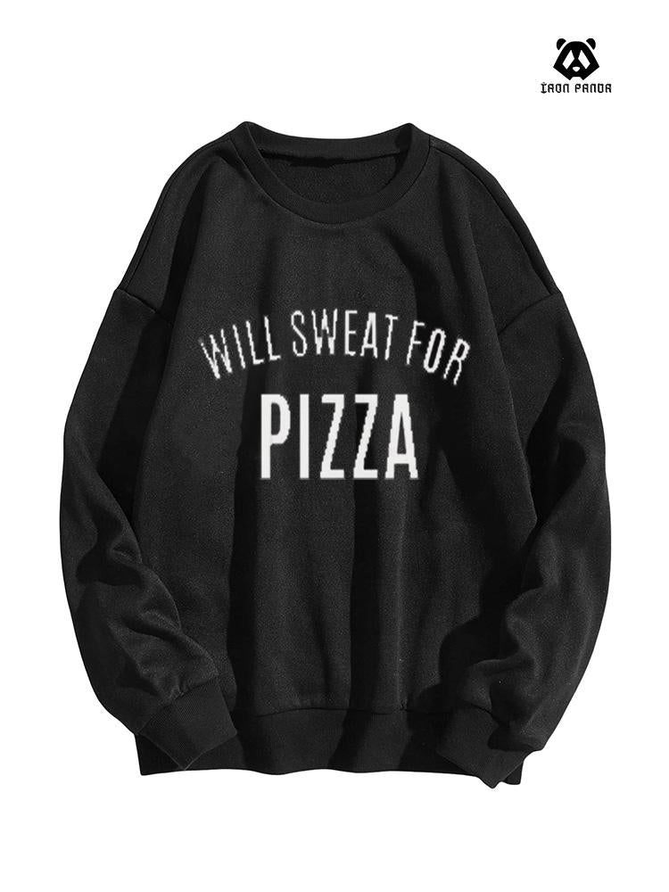 Sweat For Pizza Oversized Crewneck Sweatshirt