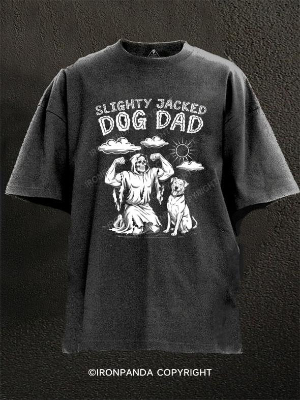 Slightly Jacked Dog Dad Washed Gym Shirt