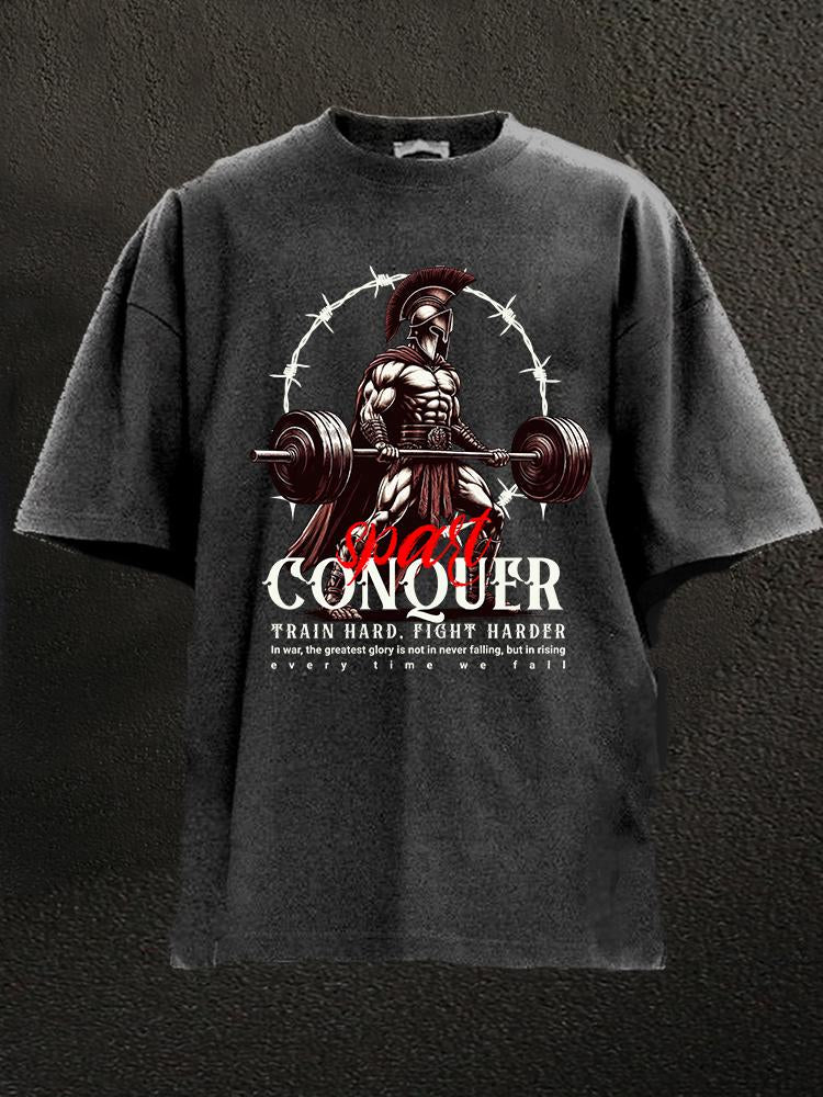 Spart Conquer Washed Gym Shirt
