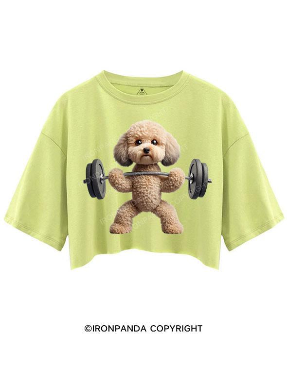 BULKED-UP TEDDY DOGGO GOING HARD CROP TOPS