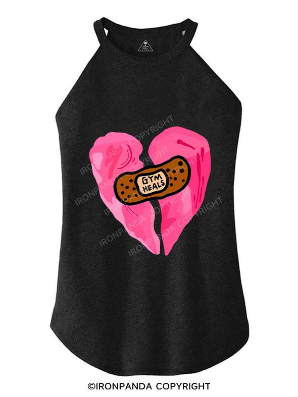 GYM HEALS TRI ROCKER COTTON TANK