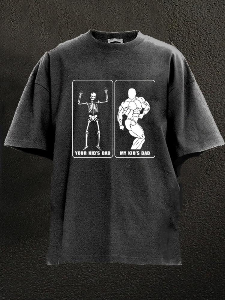 my kid's dad Washed Gym Shirt