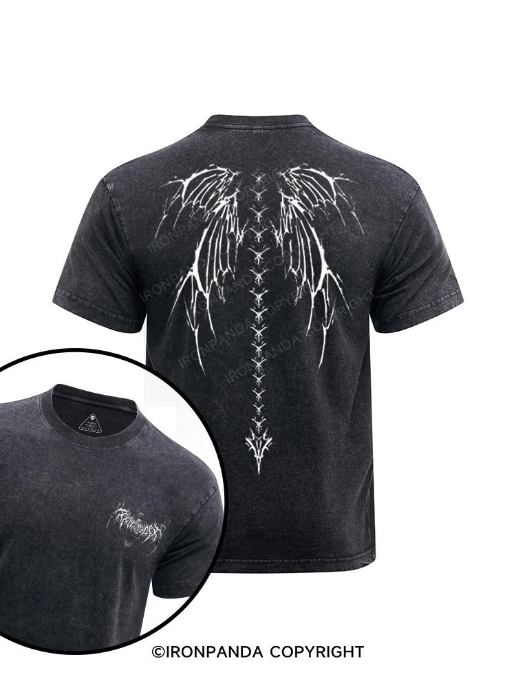 Inspired printed Washed Gym Shirt
