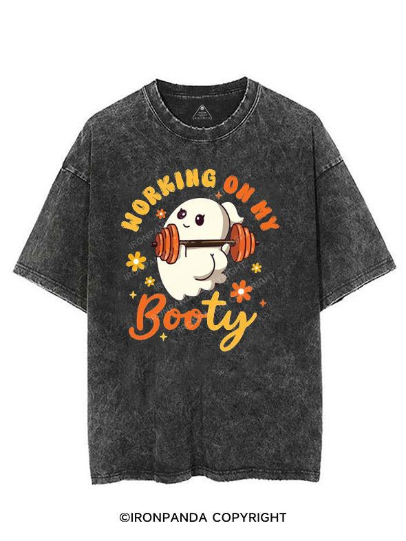 WORKING ON MY BOOTY VINTAGE GYM SHIRT