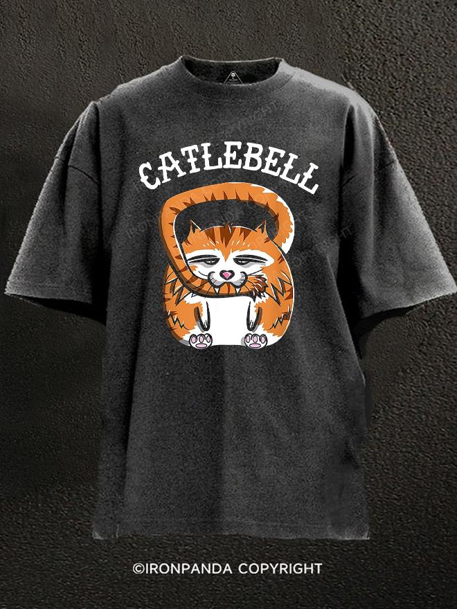 Catlebell Kettlebell Cat Washed Gym Shirt