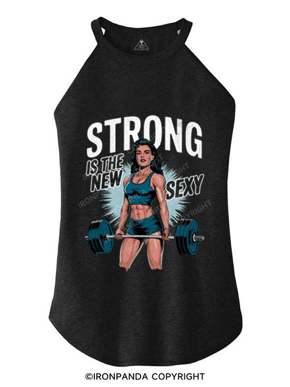 STRONG IS THE NEW SEXY TRI ROCKER COTTON TANK