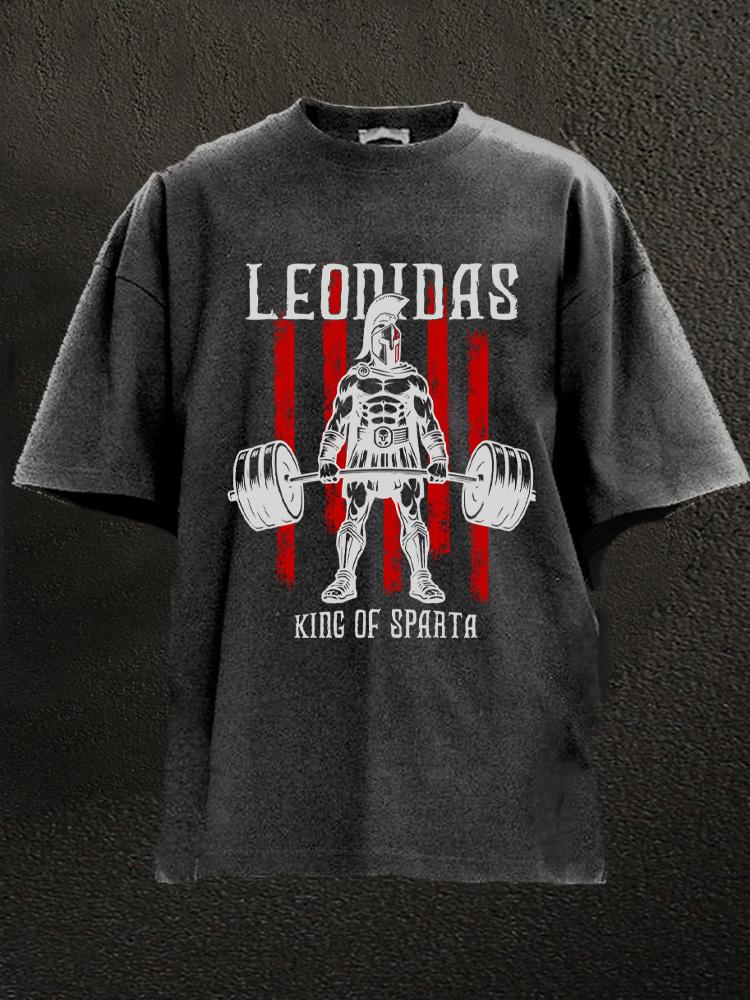 leonidas king of sparta Washed Gym Shirt
