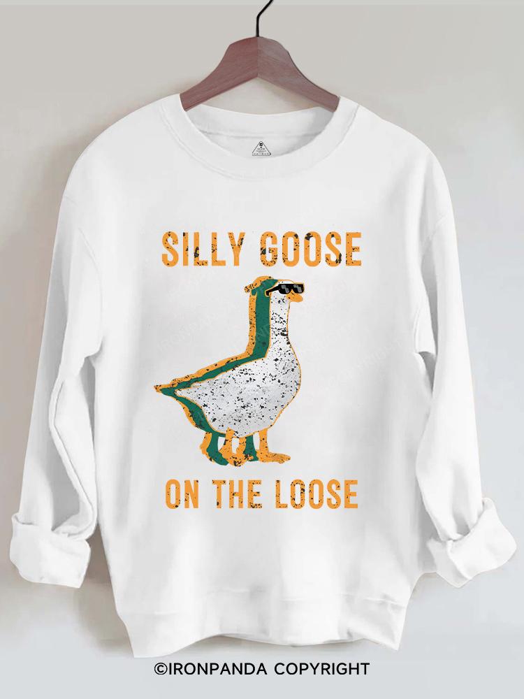 Silly Goose on the loose  Gym Sweatshirt