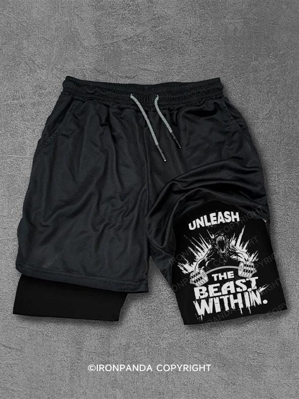 unleash the beast within Performance Training Shorts