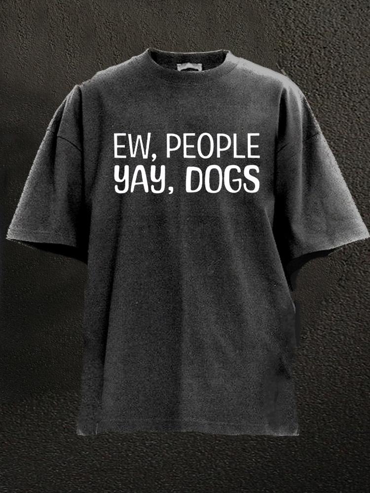 Yay Dogs Washed Gym Shirt