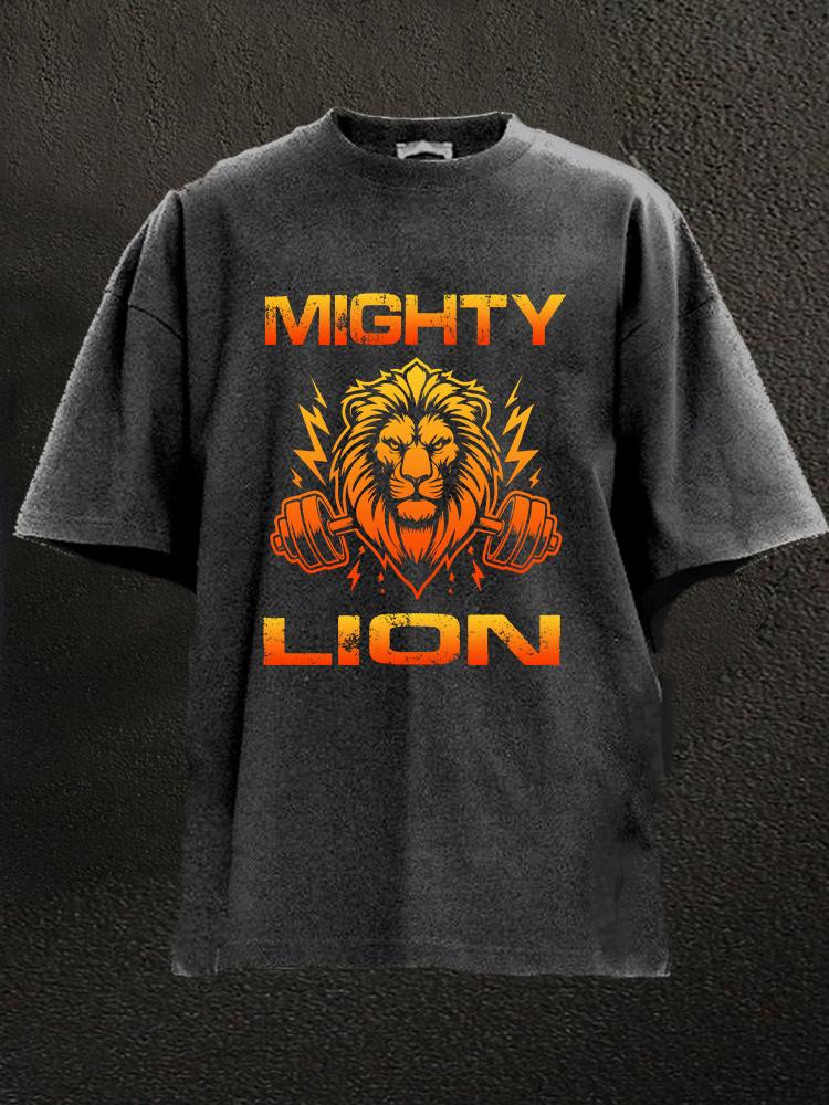 mighty lion Washed Gym Shirt