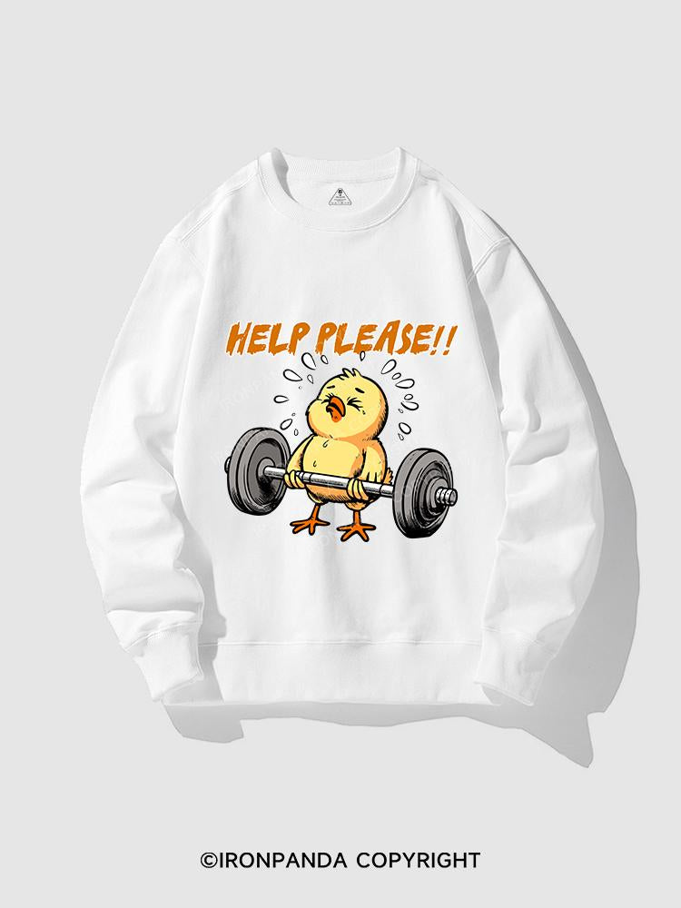 HELP PLEASE CHICK CREWNECK Sweatshirt