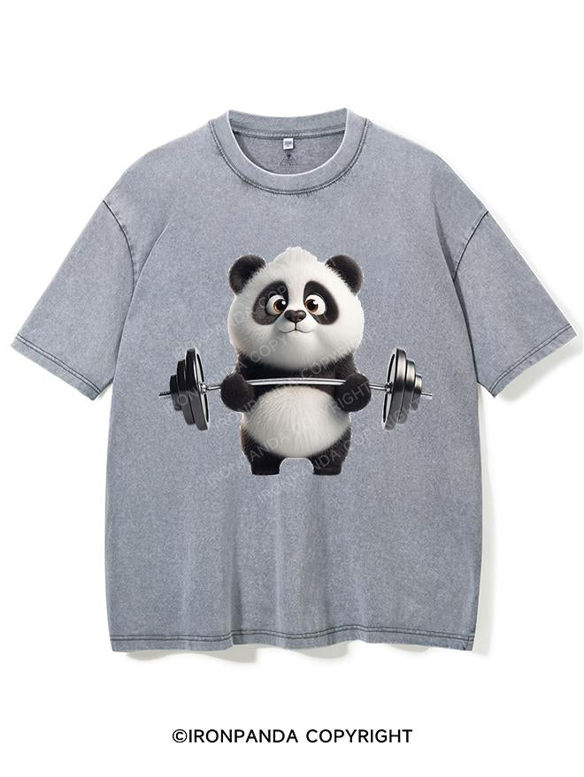 PANDA GOING BEAST MODE VINTAGE GYM SHIRT