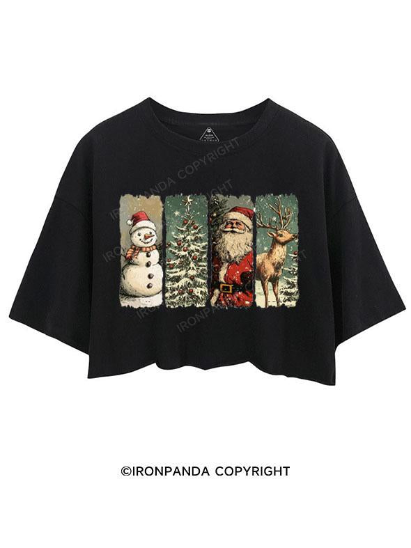 Retro Christmas CROP TOPS
