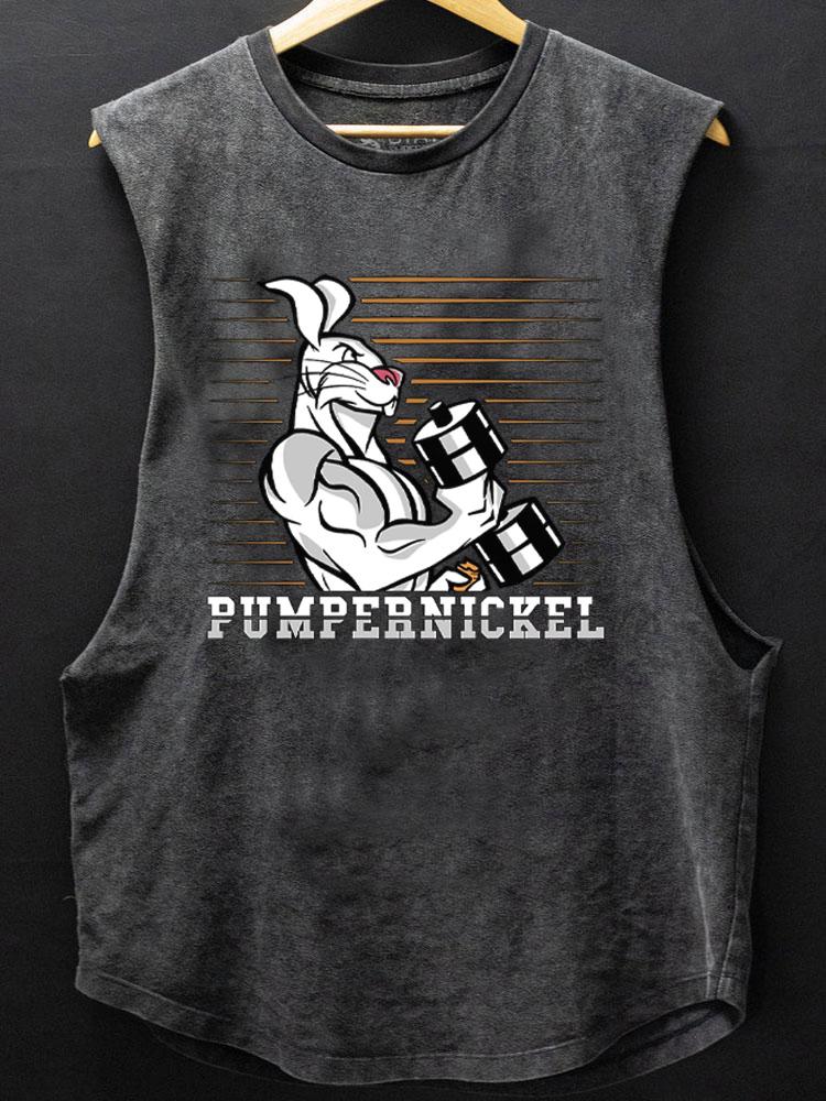 pumpernickel rabbit fitness SCOOP BOTTOM COTTON TANK