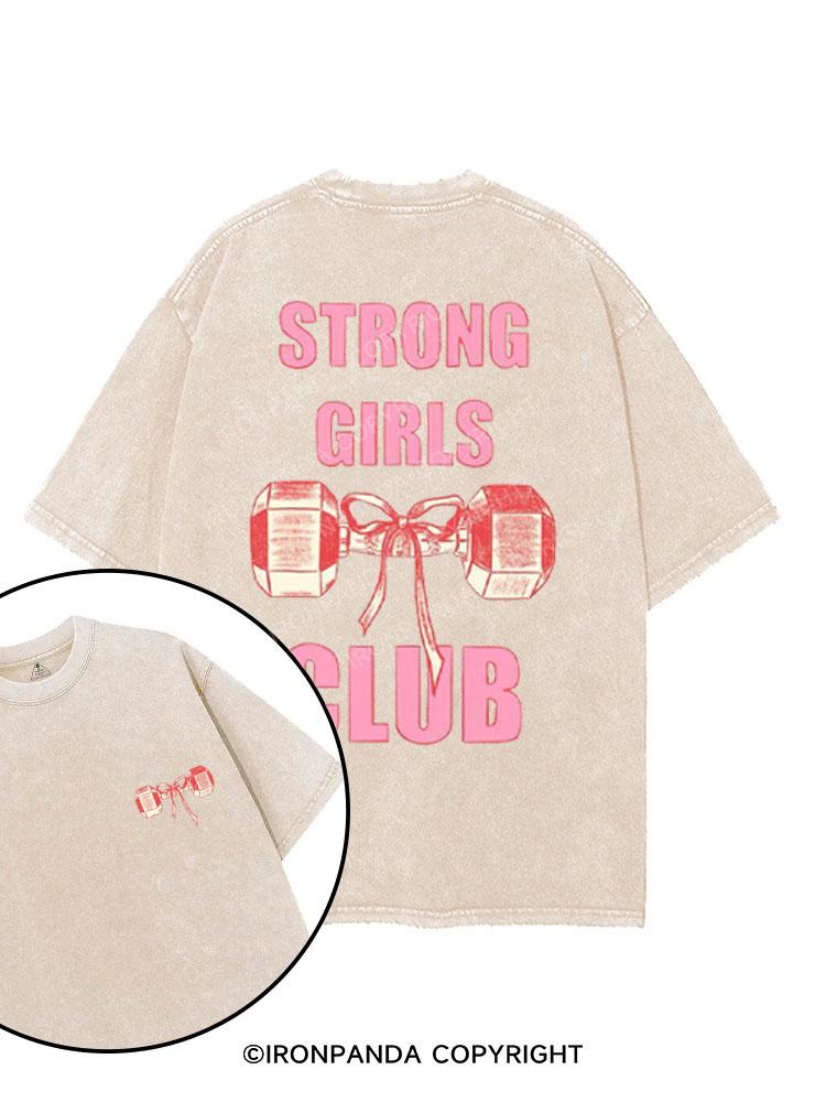 STRONG GIRLS printed Gym Shirt