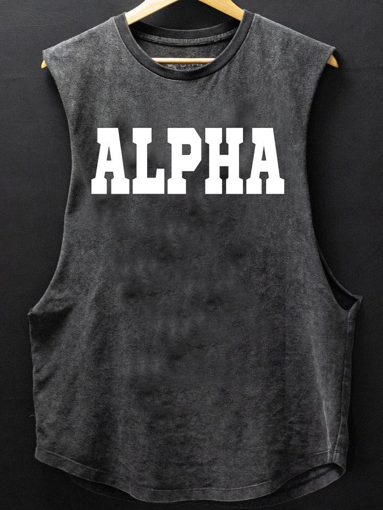 Alpha Scoop Bottom Cotton Tank