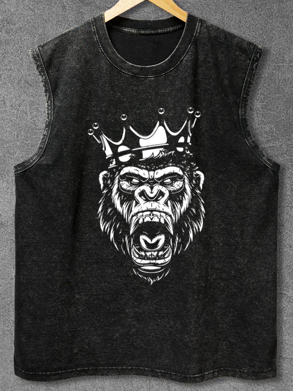 KING GORILLA Washed Gym Tank