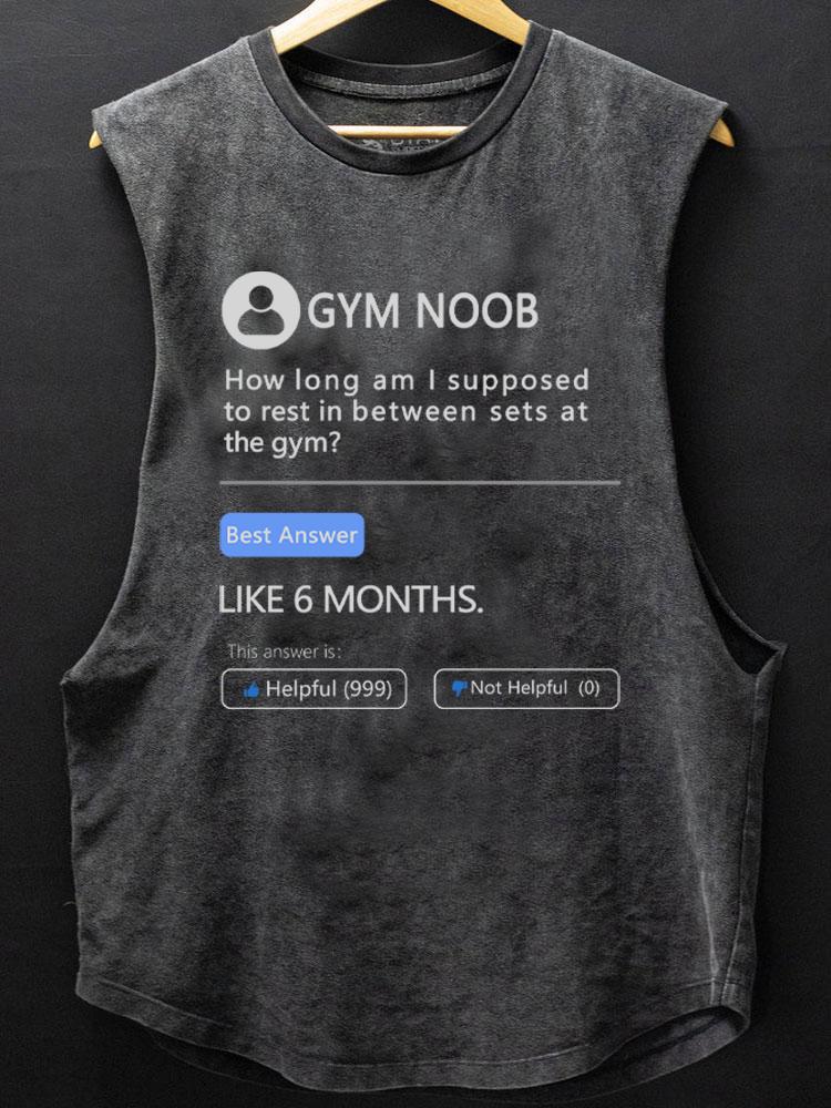 How Long To Rest Between Sets BOTTOM COTTON TANK