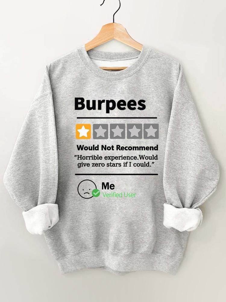 Burpees Reviewed Vintage Gym Sweatshirt