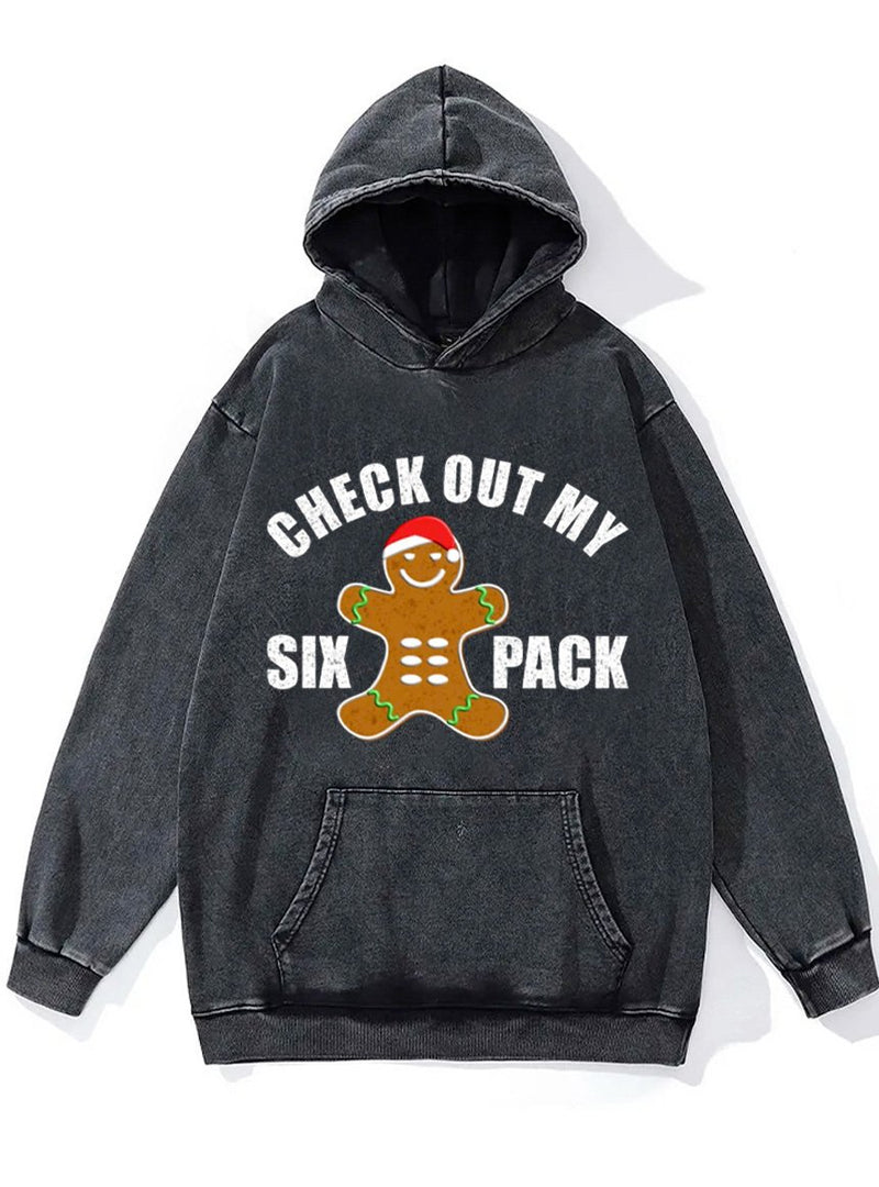 check out my six pack Washed Gym Hoodie
