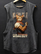 we can do it cat SCOOP BOTTOM COTTON TANK