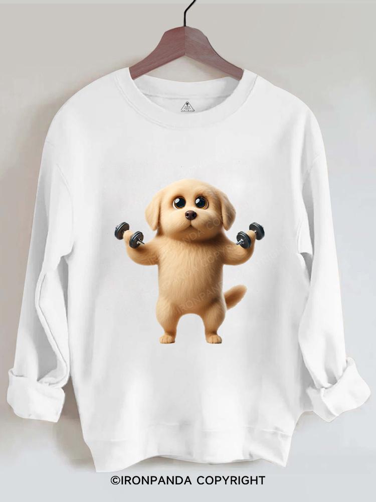 Labrador Weightlifting Gym Sweatshirt