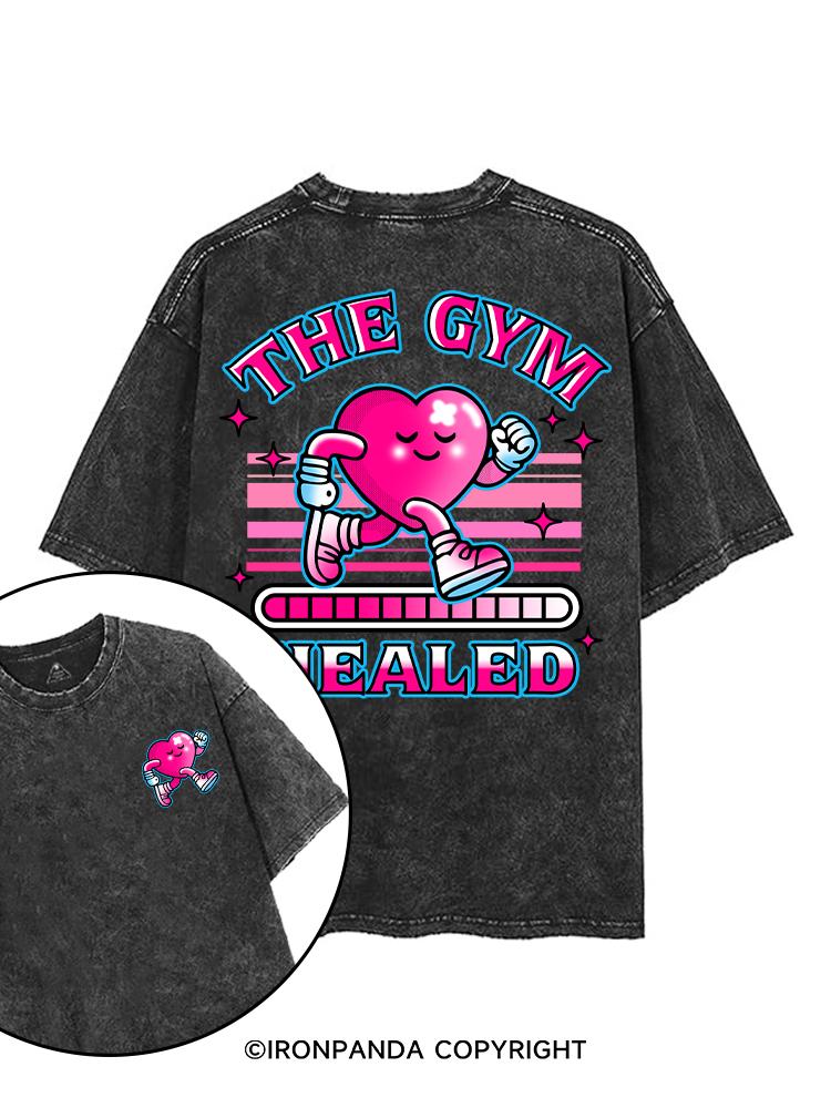 THE GYM HEALED printed Gym Shirt