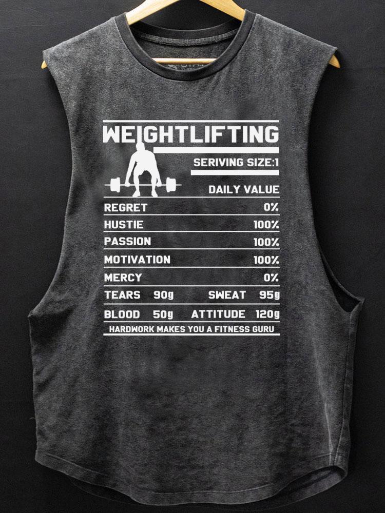 weightlifting daily value SCOOP BOTTOM COTTON TANK