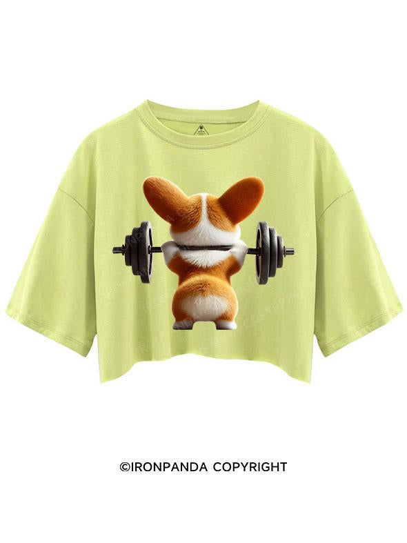 CHEEKY CORGI LIFTS CROP TOPS