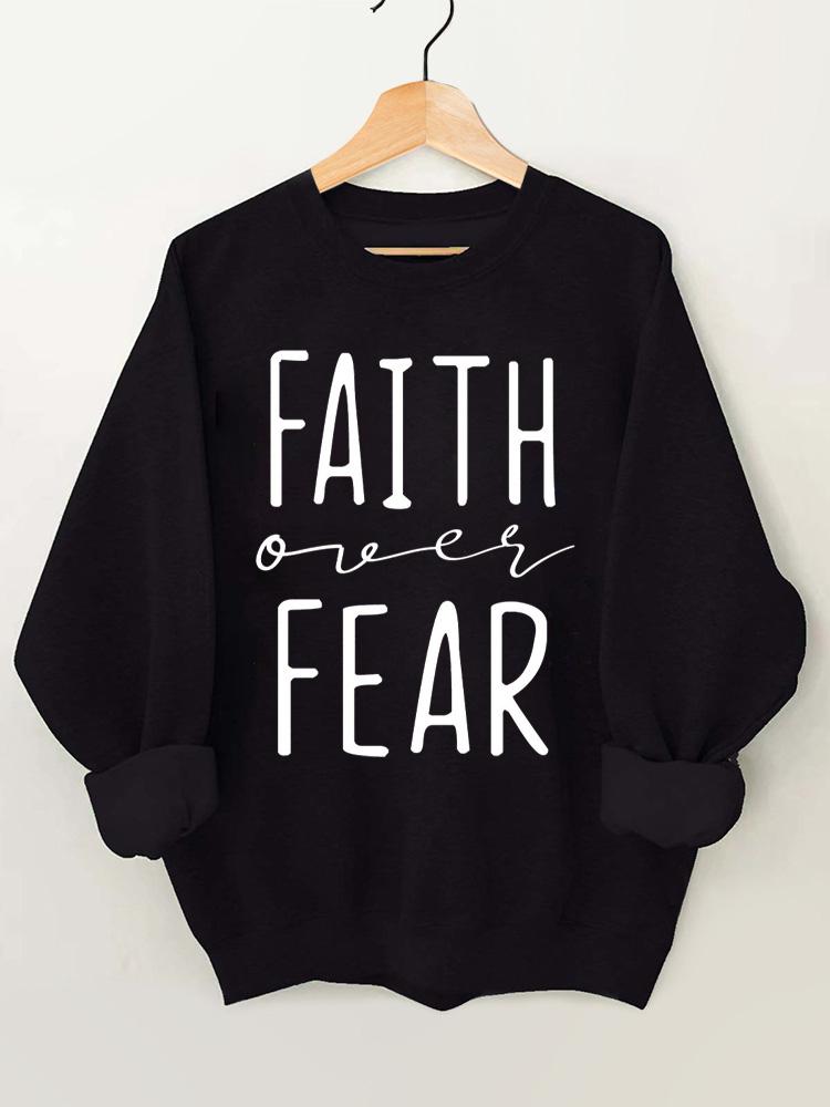 Faith Over Fear Vintage Gym Sweatshirt
