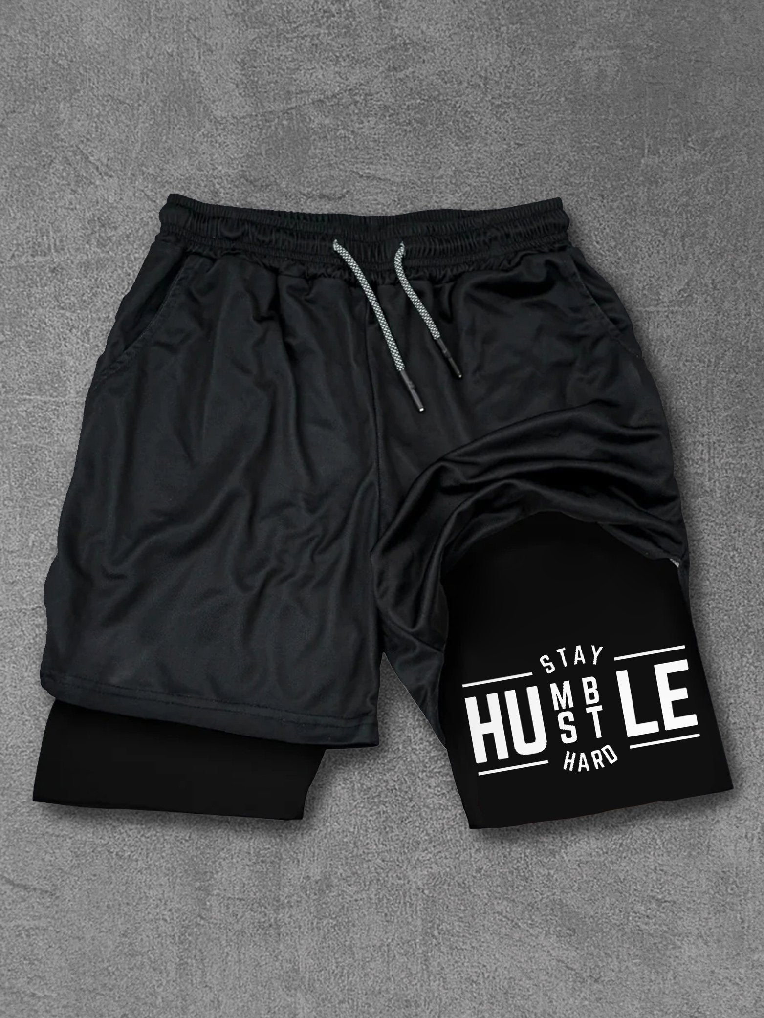 Stay Humble Hustle Hard Performance Training Shorts