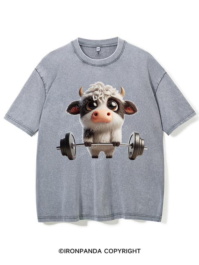 MILK POWER LIFTER VINTAGE GYM SHIRT