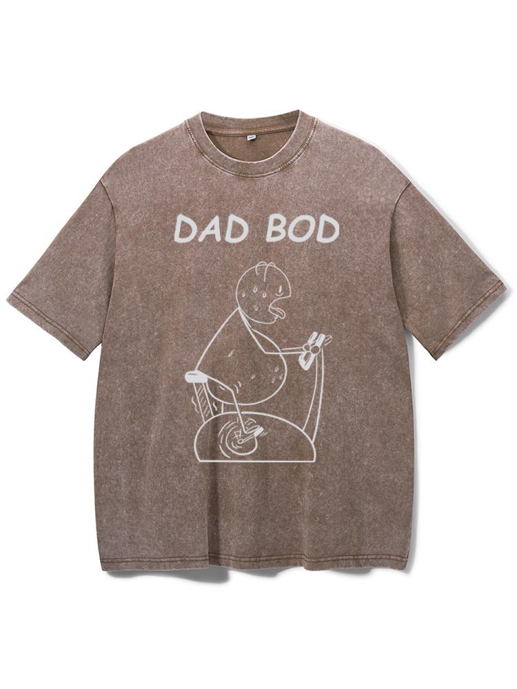 Dad Bod Washed Gym Shirt