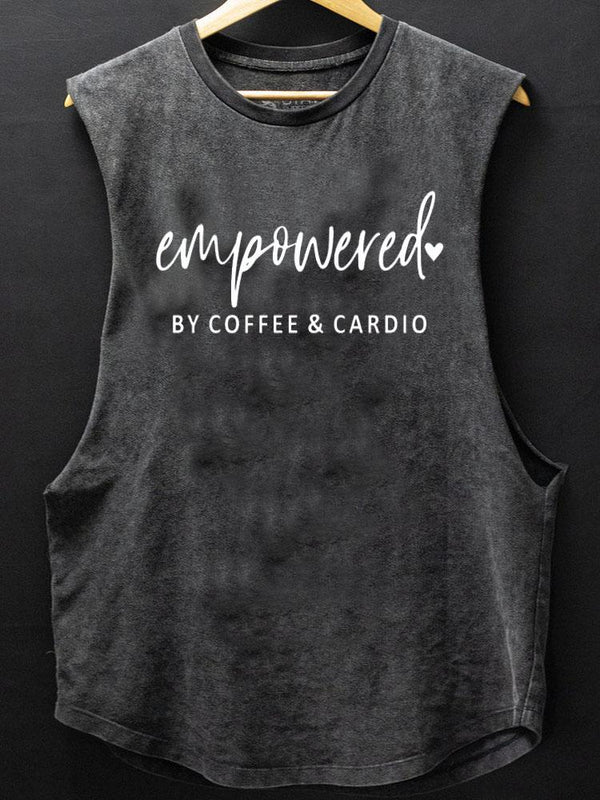 Empowered By Coffee & Cardio Scoop Bottom Cotton Tank
