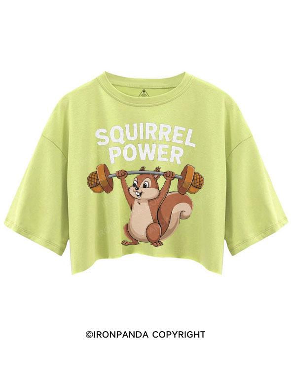 SQUIRREL POWER CROP TOPS