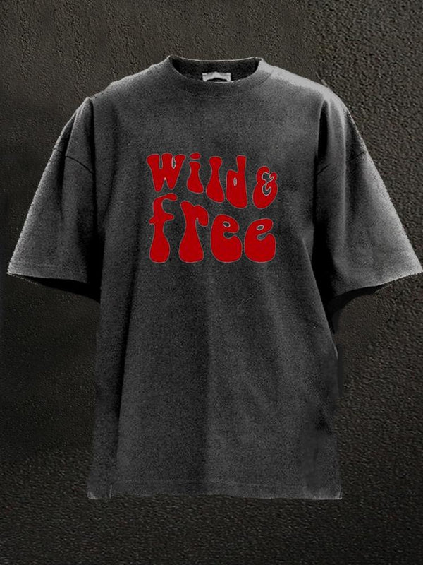 Wild And Free Washed Gym Shirt